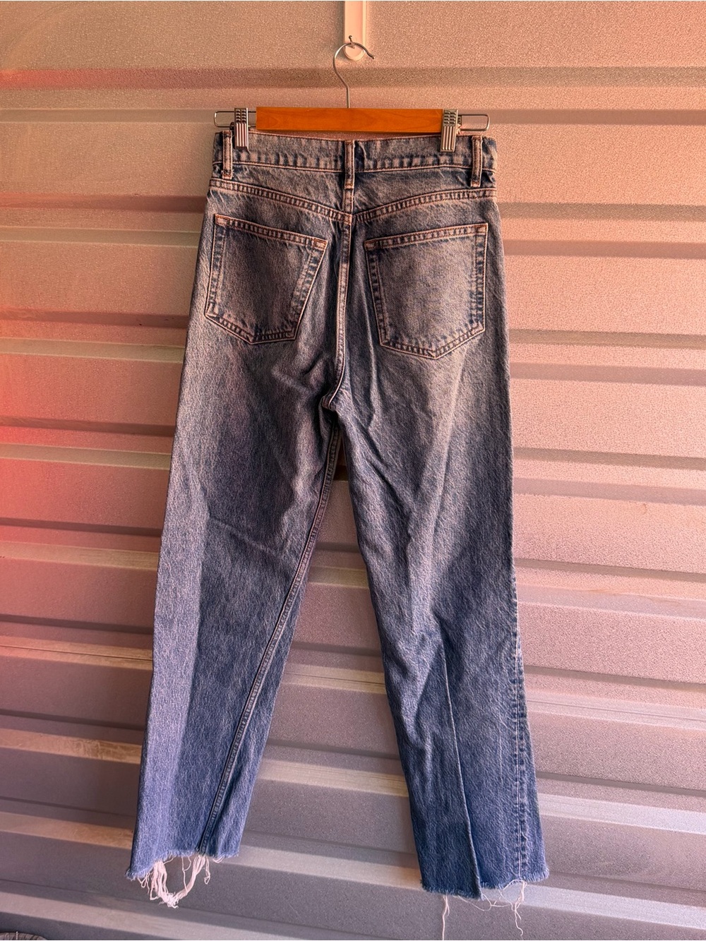 Reformation cynthia high rise straight long jean - Picture 6 of 9